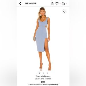 Revolve Baby Blue Dress